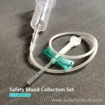 Safety Blood Collection Set 21g/23g with Holder